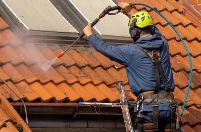 Démoussage et hydrofuge de toiture à Crandelles